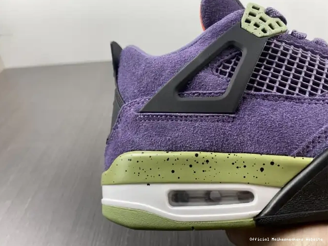 Official Maikesneakers WMNS Air 4 Jordan Purple AQ9129-500 Canyon 0530